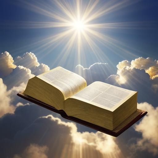 Golden Bible with African American Angels