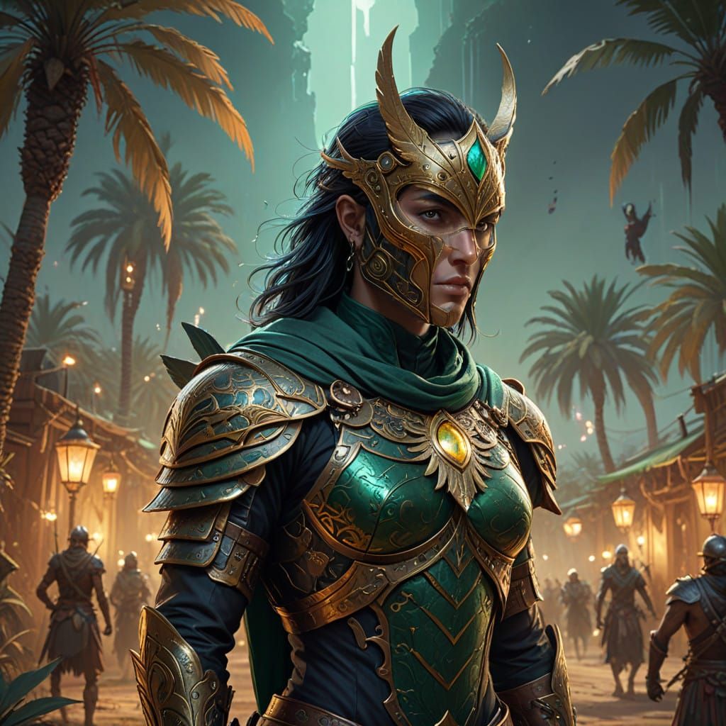 Amazon Warriors Ride into Vibrant Desert Oasis