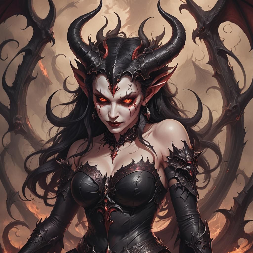 Lovely Demoness AI Generated Image
