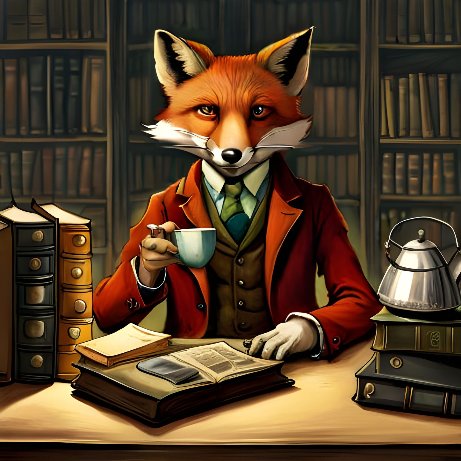 Mister Fox's Five O'Clock Tea: Eerie Precisionism