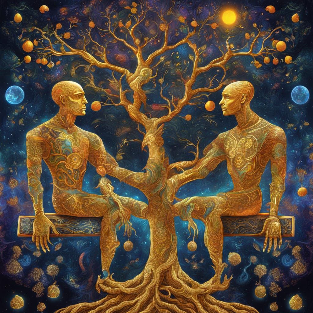 Golden Birds of Ego and Robot-Self in Harmony