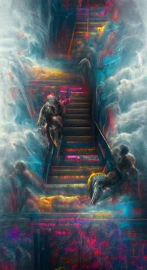 Heaven, Cyberpunk, and Hell Stairway