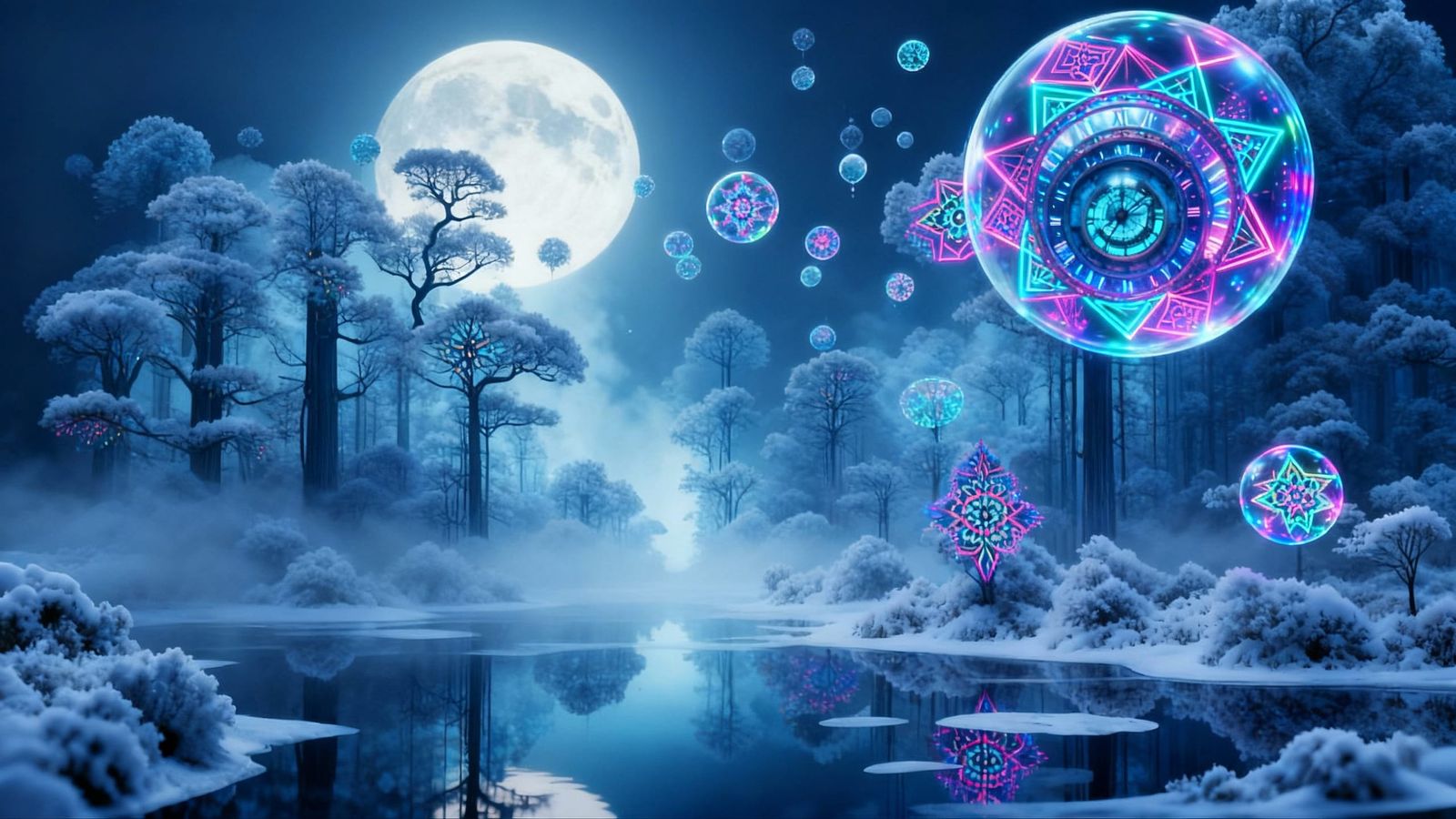 Intricate Fractal Zone With Geometric Patterns