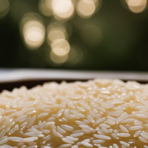 Rice Photography with Bokeh and Natural Lighting