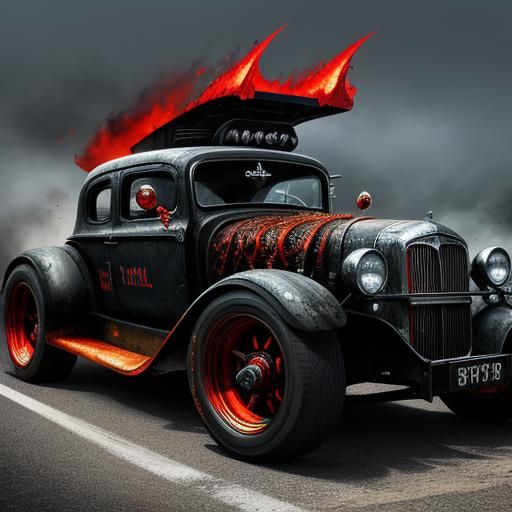 Devil Car on the Road to Hell