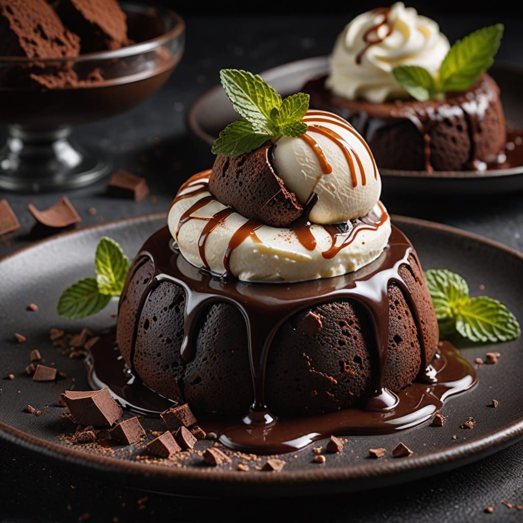 Food for Happiness: Chocolate Lava Cake