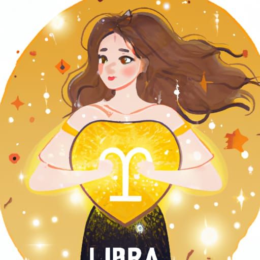 Libra Woman Shining Light From Her Heart