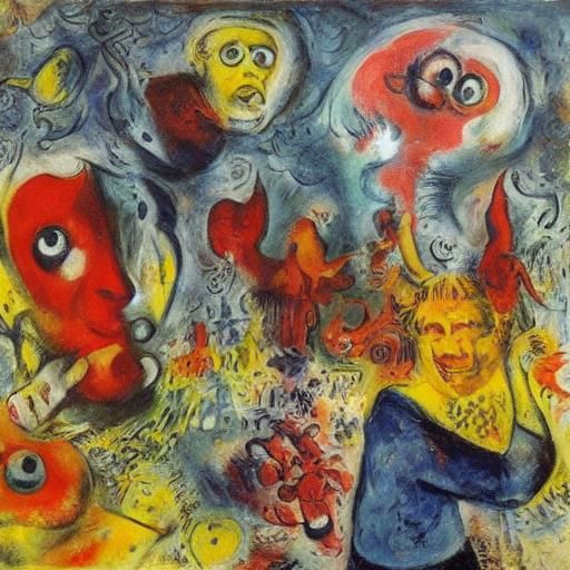 Amoeba's Sunny Day: Expressionist Style