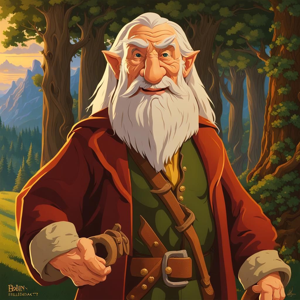Balin, Son of Fundin, in Fantasy Art Style