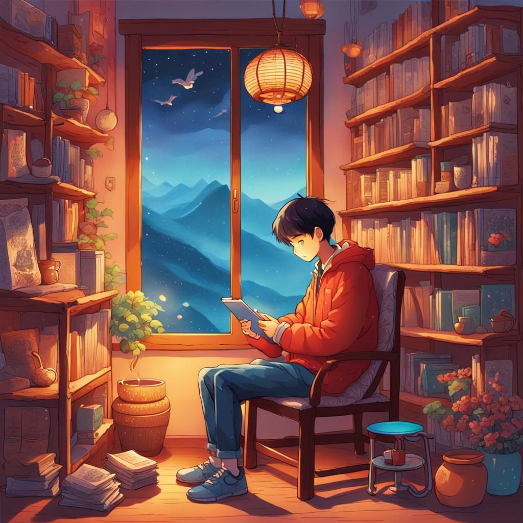 Immersive Manga Reading Experience in Anime Style