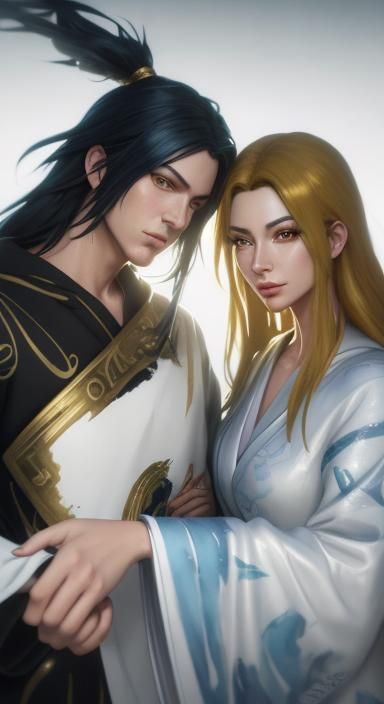 Handsome Young Cultivator with Gold Accents