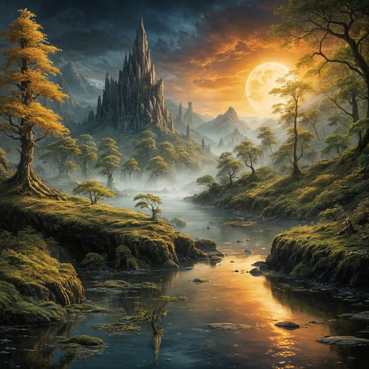 Near the Ragged Mountain