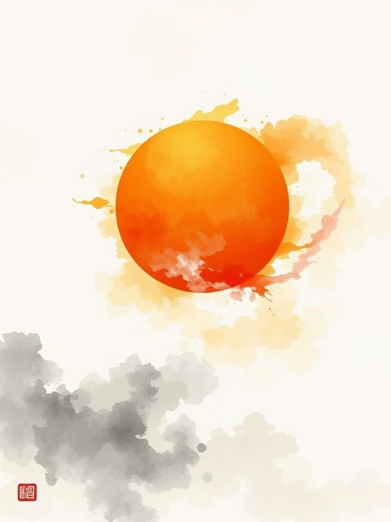 Sunlit Minimalist Abstraction in Monochromatic Hues