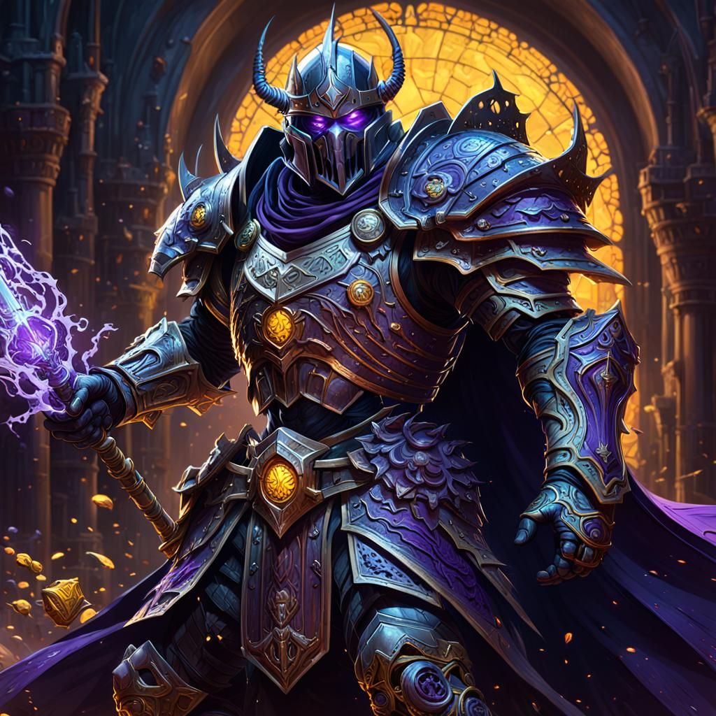 Void Knight in Dark Fantasy Style