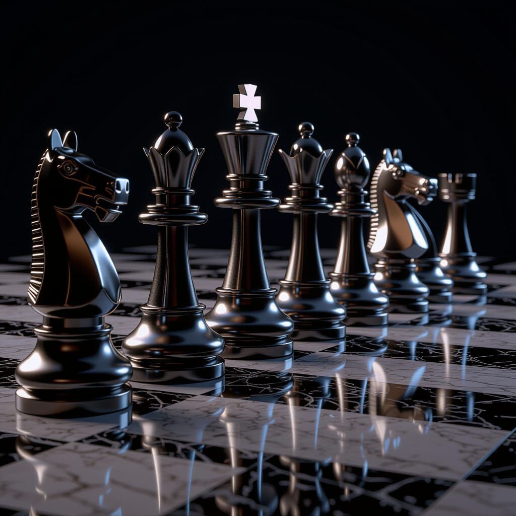 Chess Set Made of Osmium