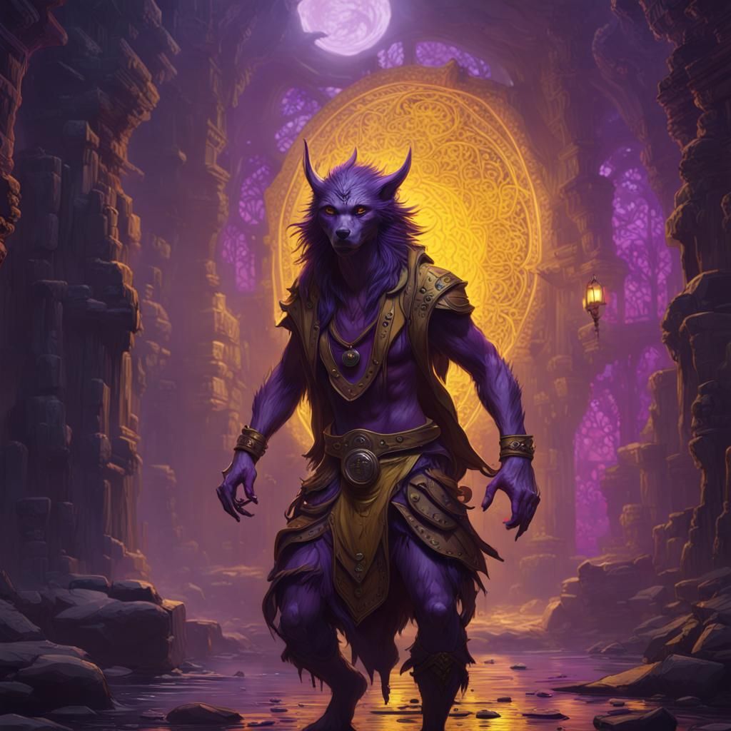 Nokken Skinwalker Hybrid in Dark Fantasy Style