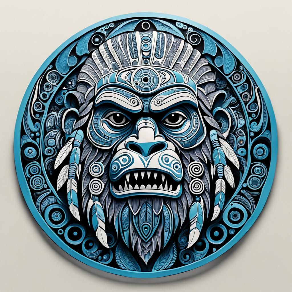 Bigfoot in Northwest Coast Native American Art