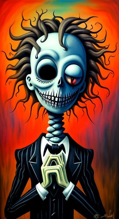 Ethereal Nightmare Scenarios in Tim Burton's Dark Surrealism