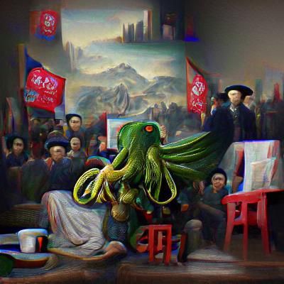 Cthulhu as Communist Revolutionary in Beijing