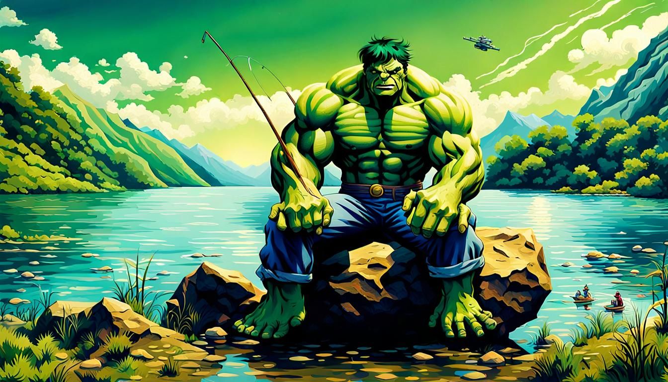 Interrupting The Incredible Hulk's Fishing Holiday
