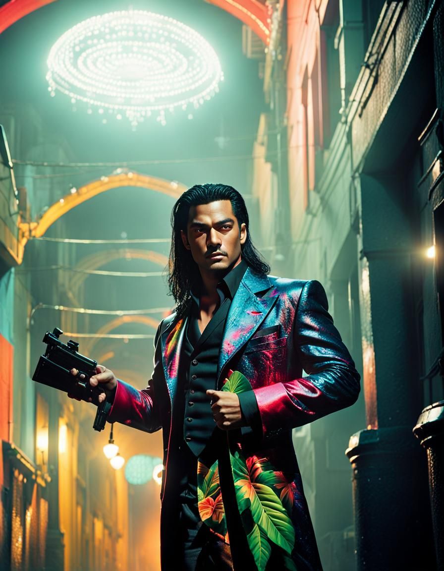 Alucard in Dark Alleyway: Cinematic Film Still