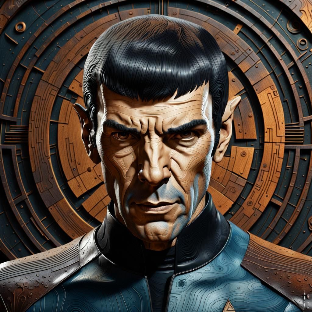 Leonard Nemoy as Mr. Spock of Star Trek
