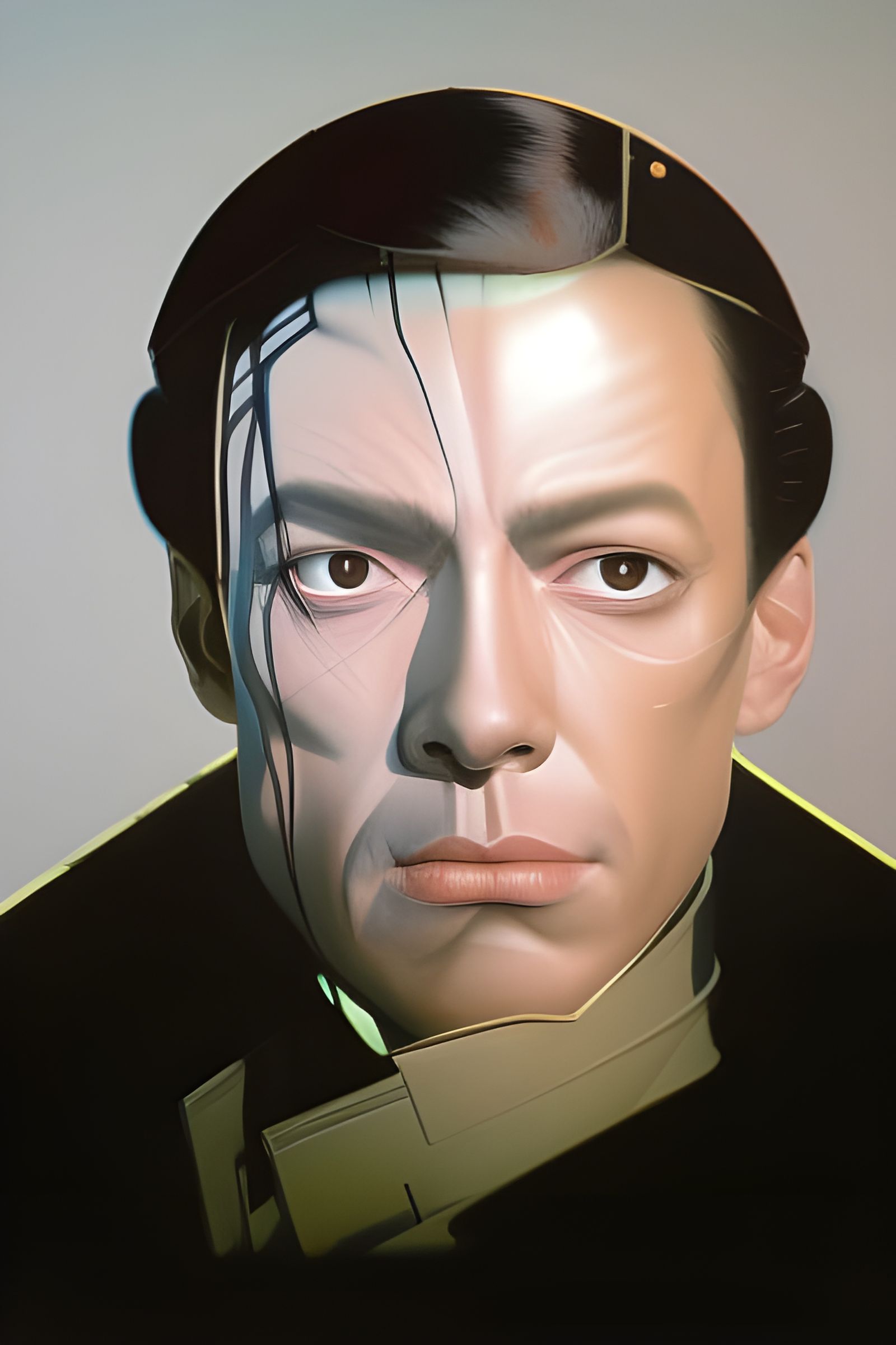 Cyberpunk Detective in Noir Style