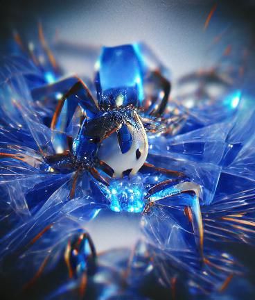 Blue Crystal Spider