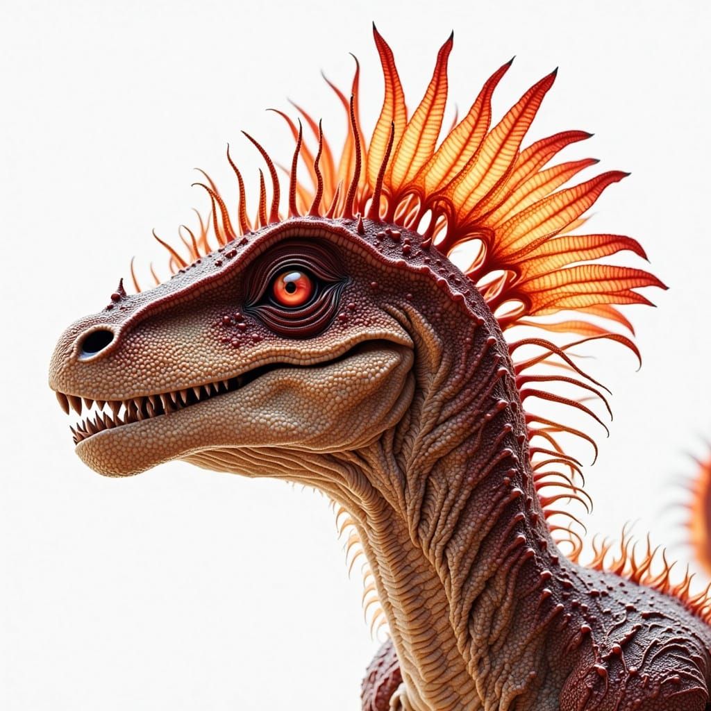 Hyper Detailed 3D Frilled Dinosaur Image