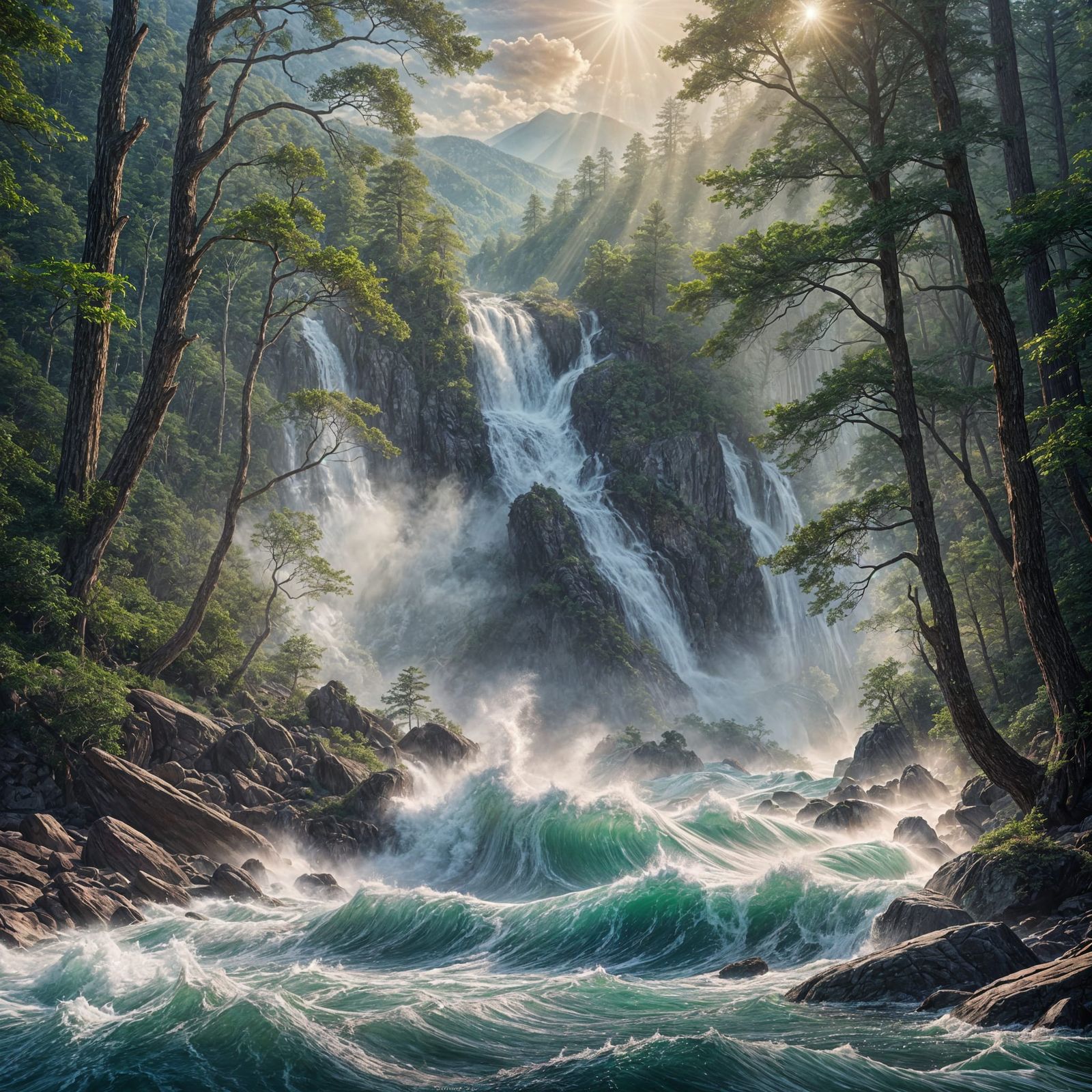 Tidal Wave Crashes Through Smoky Mountains