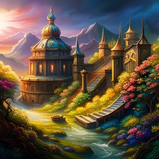 Iridescent Unicorn Music Box Rococo Masterwork