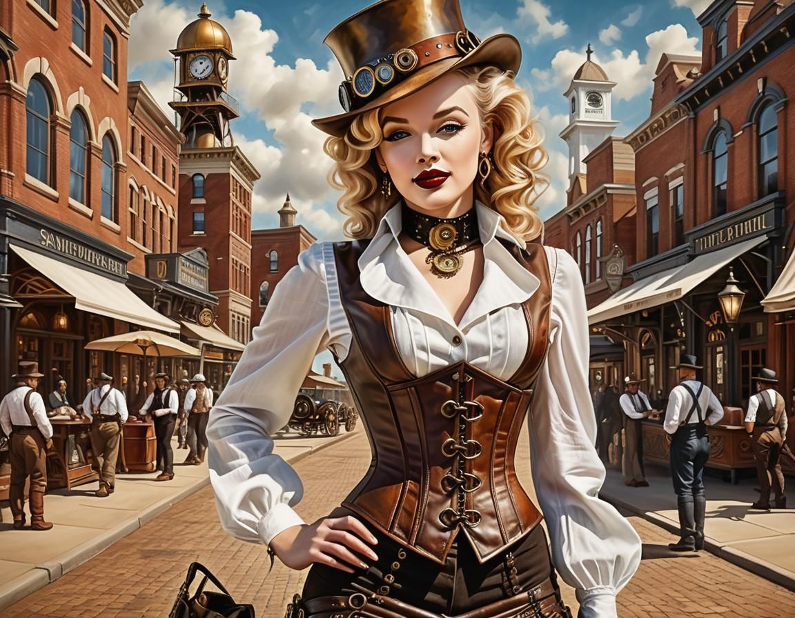 Marilyn Monroe as Steampunk Fashion Icon