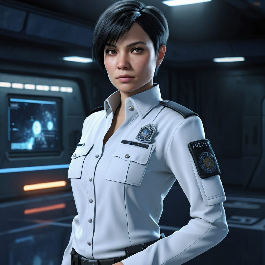 Scifi police officer...