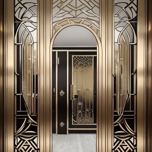 Art Deco Mouse Linen Closet, Sonia Delaunay Style