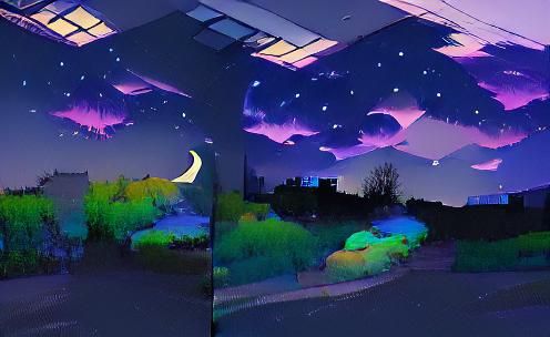 AI Generated Nighttime Scene