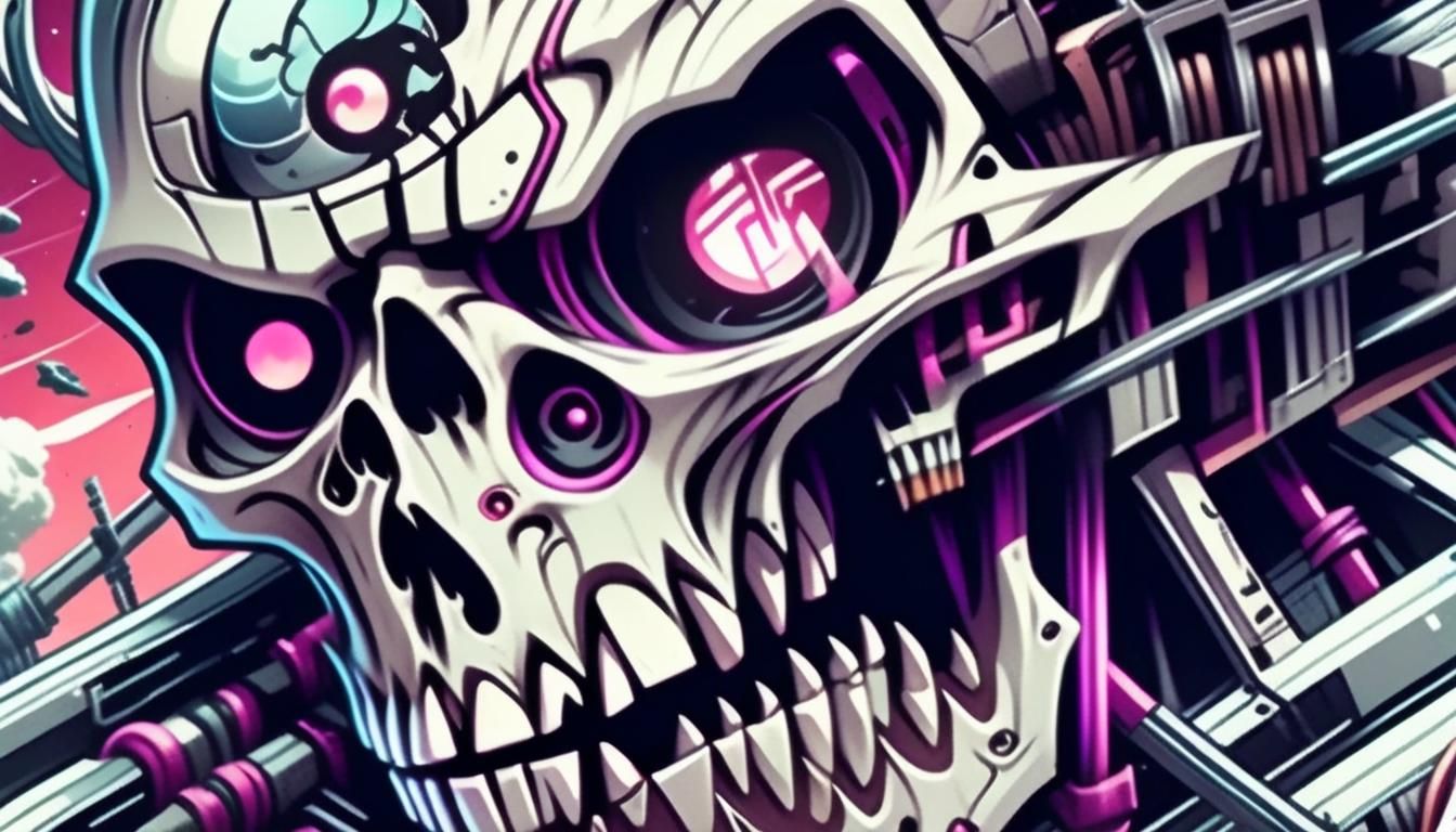 Anime Character Holding Colorful Aura in 90s Style