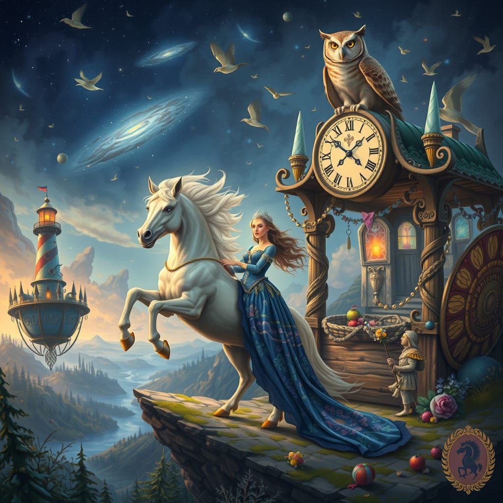 Unmanifested Visual Dreams: Stallion Princess, Owl, Rhino, C...