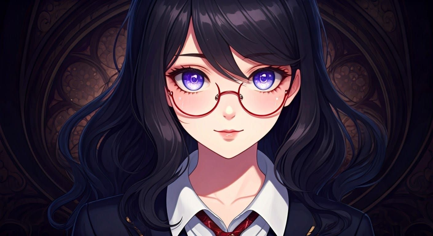 A captivating anime-style portrait