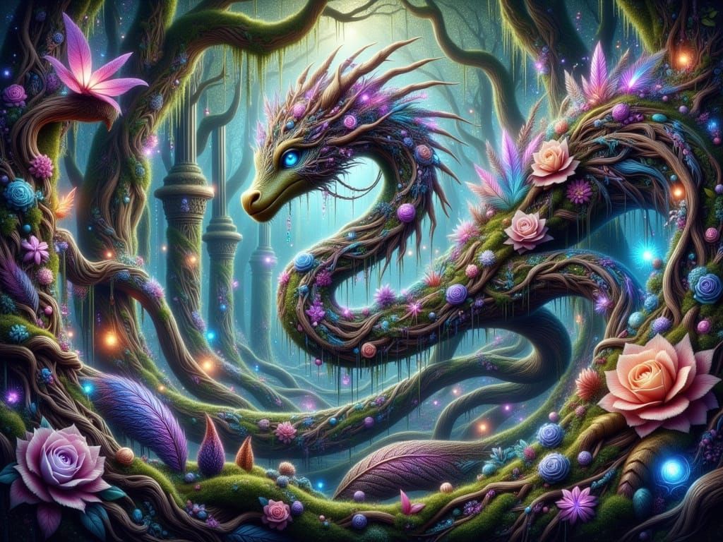 Enchanted Arcadia Serpentine Dragon