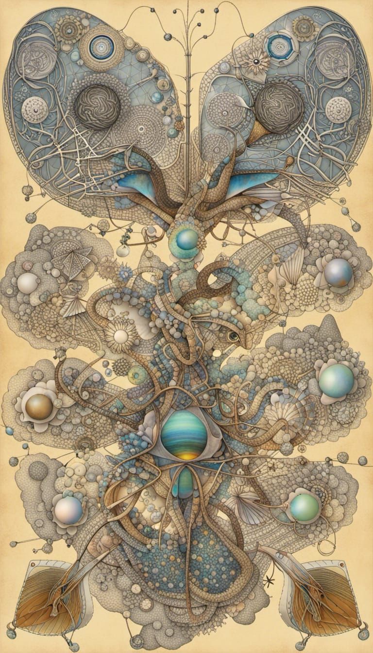 Abstract Quantum Zentangle with Celtic Elements