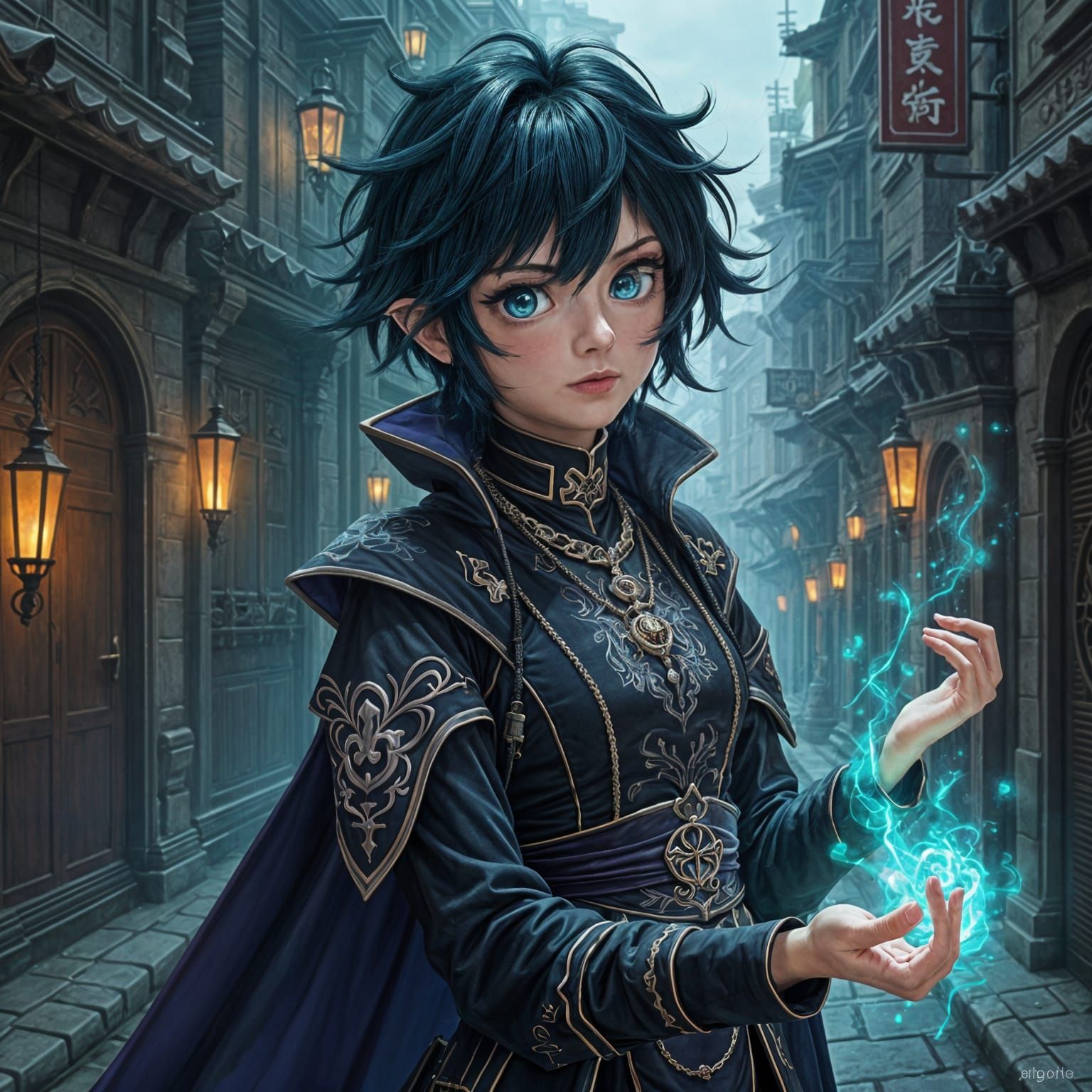 Anime Character in Arcane Style