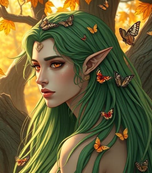 Ethereal Faun in Sunlit Clearing