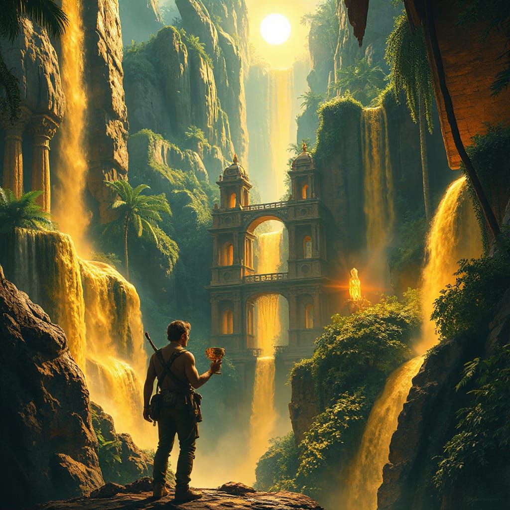 Lost City of El Dorado Concept Art in Epic Fantasy Style