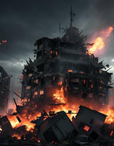 AI Generated Image of Destruction