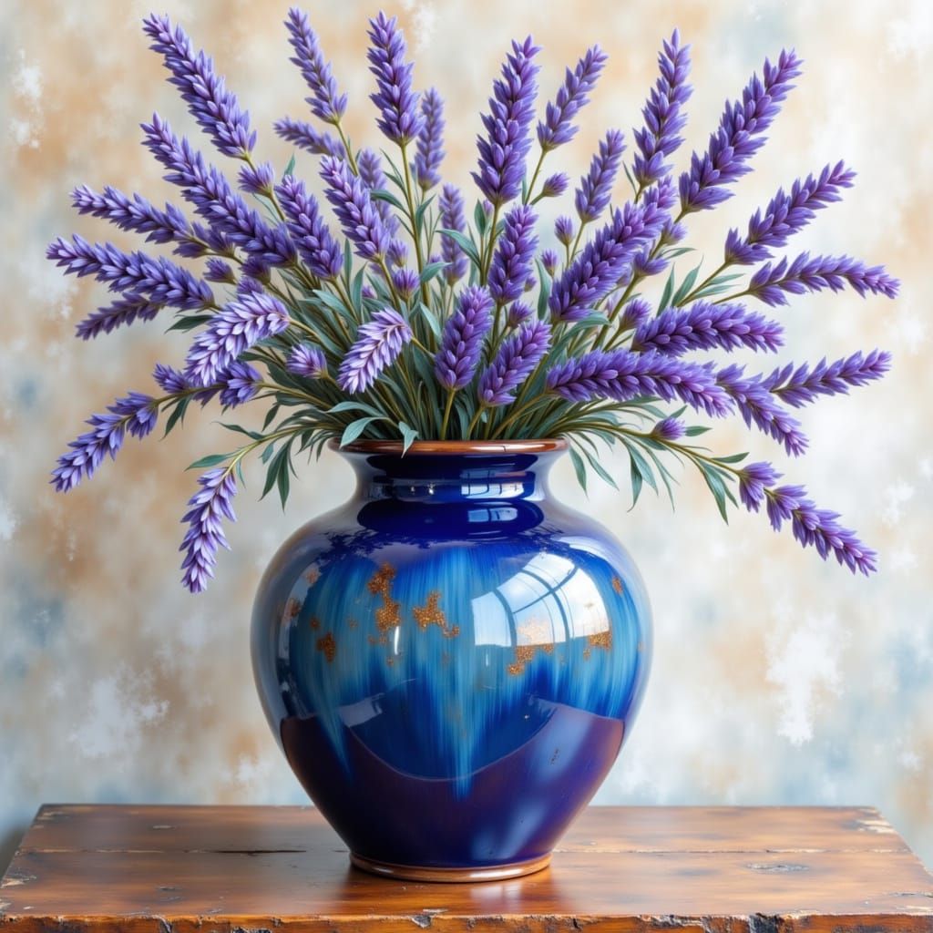 Blue Vase, Lavender Days