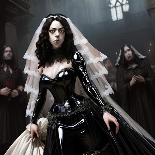 Aubrey Plaza as Dracula's Bride in Gothic Horror