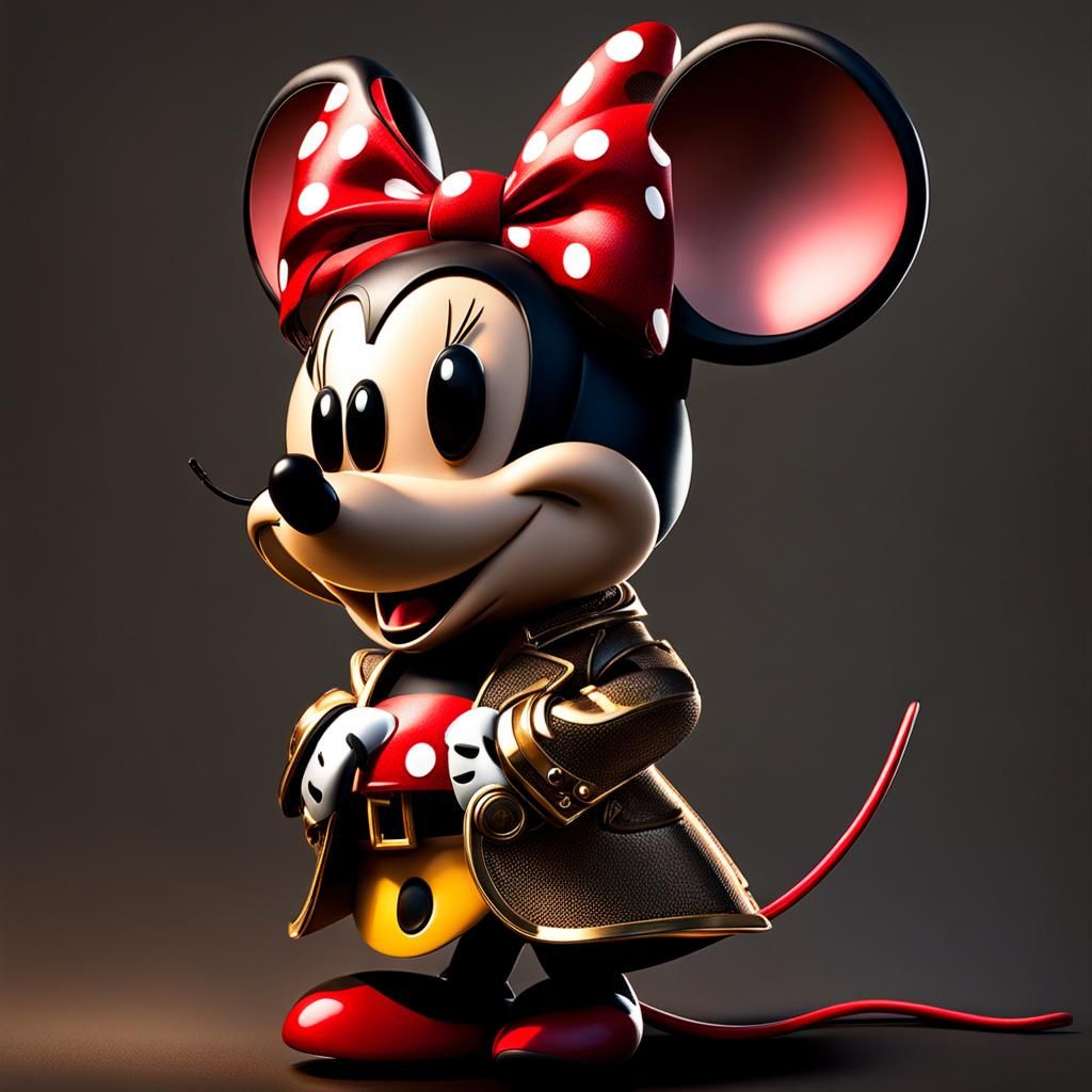 Mini Mouse in Provocative Pose: AI-Generated Art