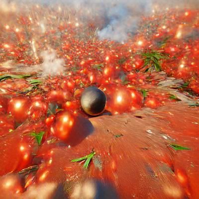 Exploding Tomato in High Resolution