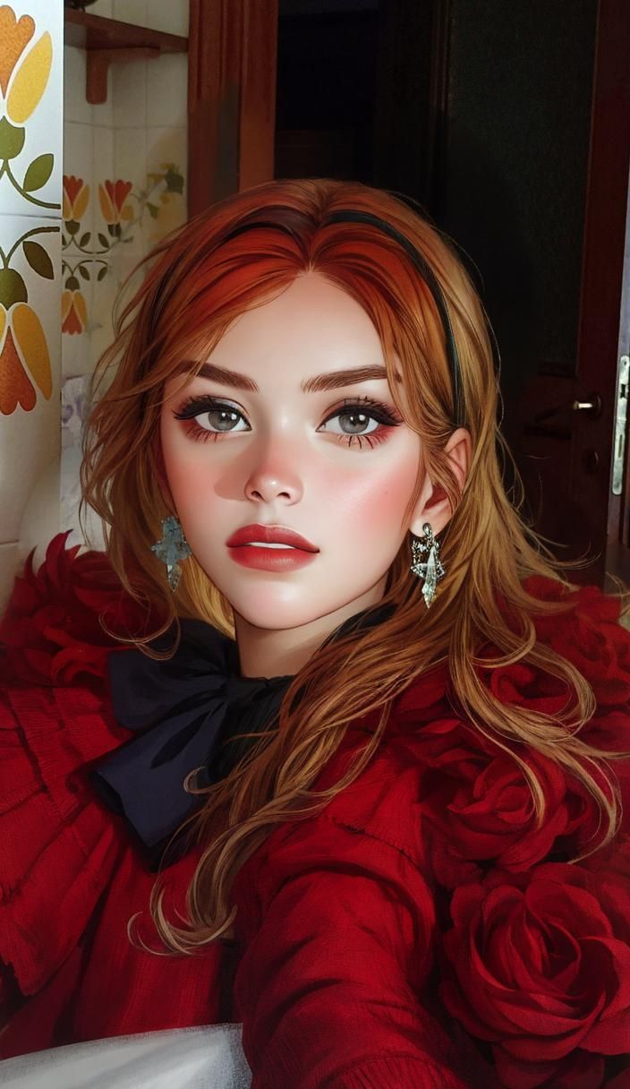 AI Generated Portrait of a Beautiful Woman