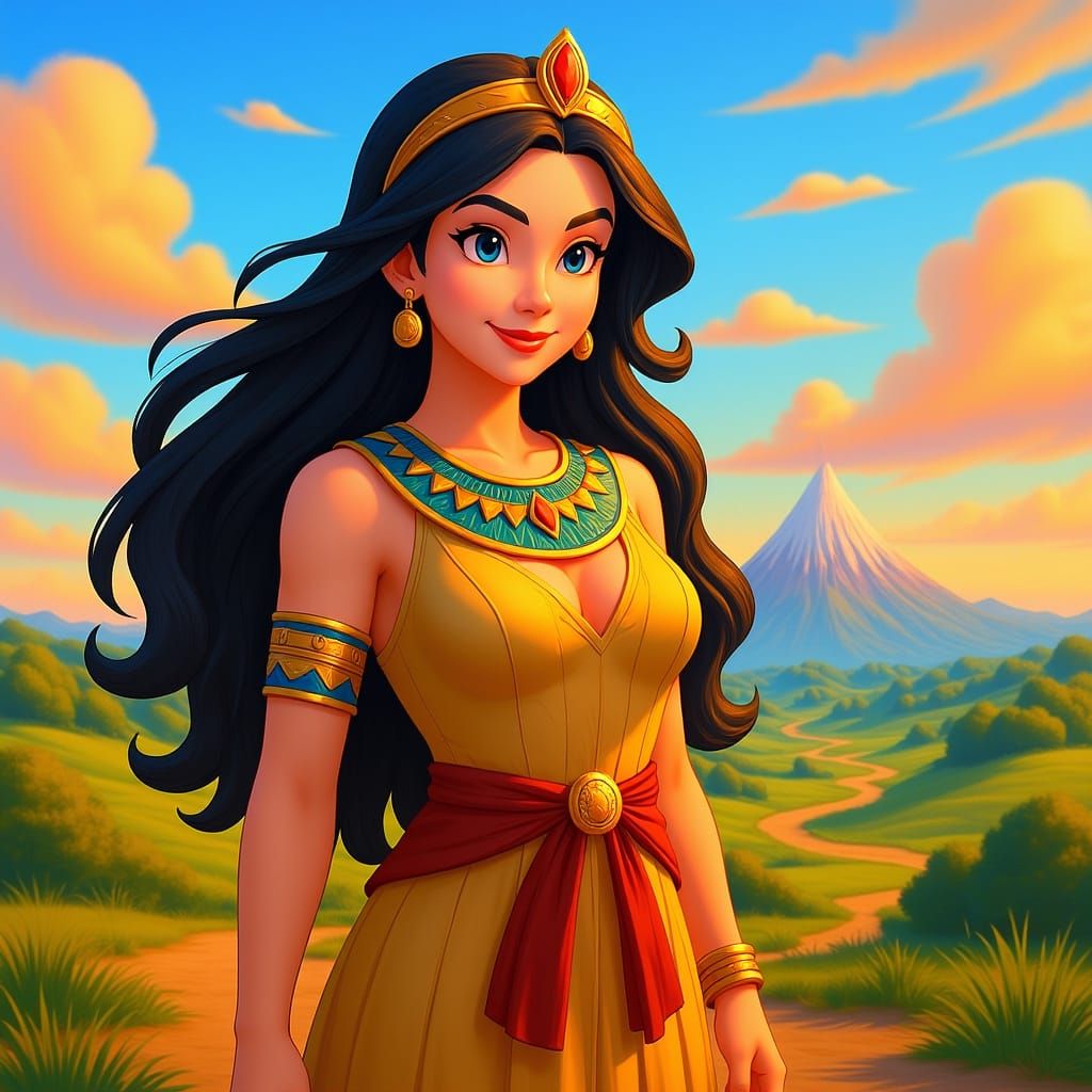 Artistic Visions Fused enticing navaho woman Disneycore beau...